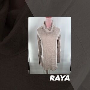 EUC Raya Cream Cowl Neck Sweater
